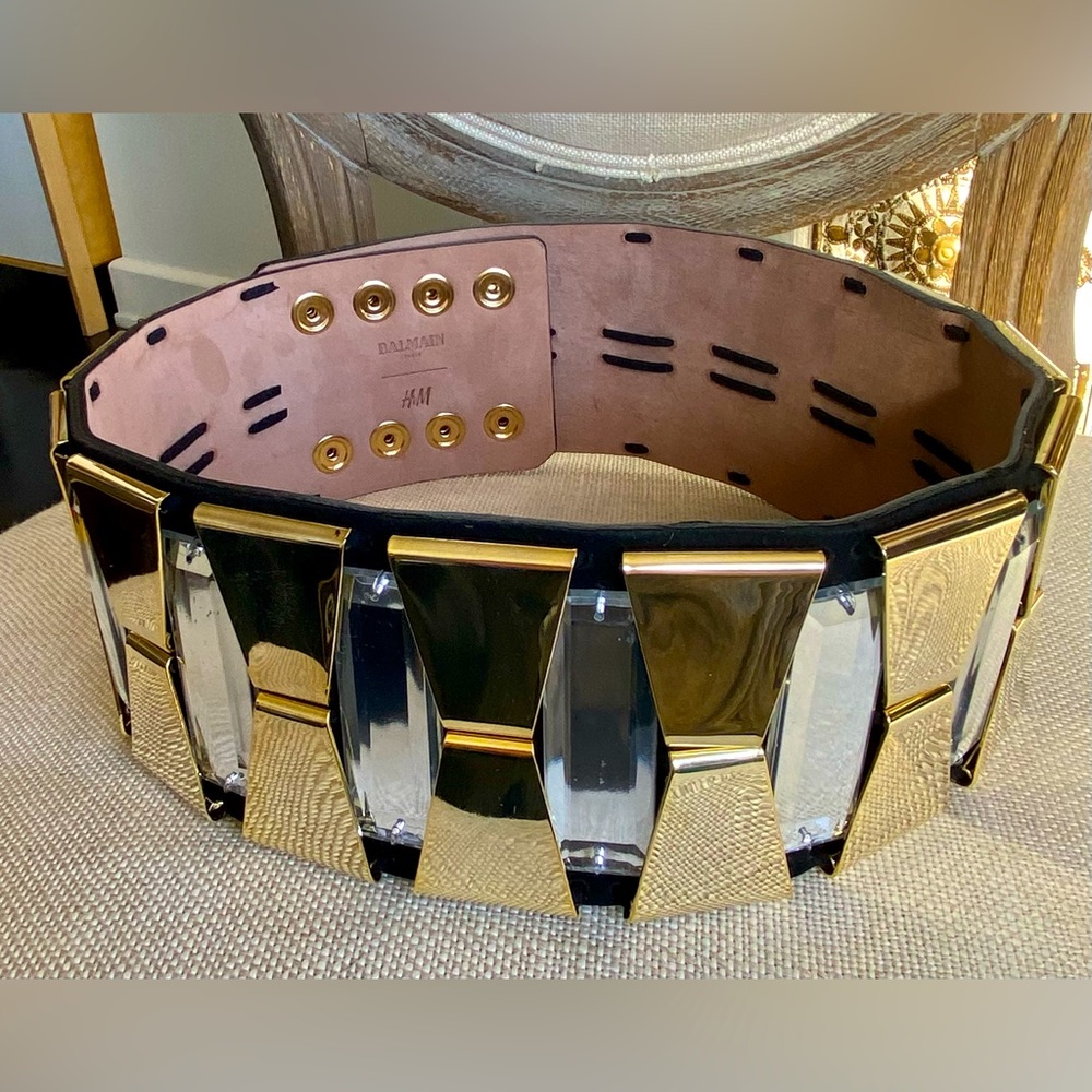 Balmain x H&M mirrored belt New without tags/box